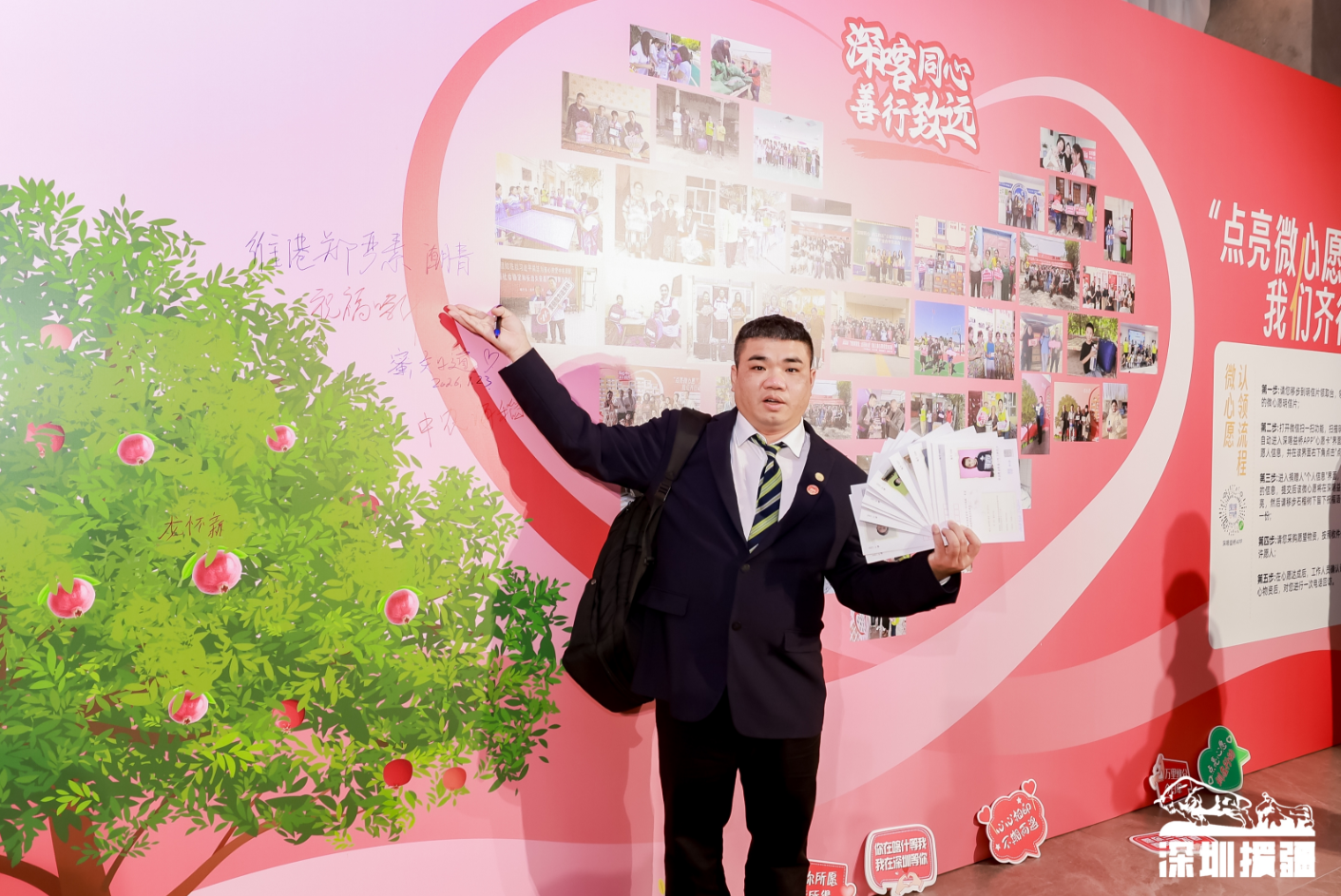 「點亮微心愿」愛心墻-深圳援疆活動圖2